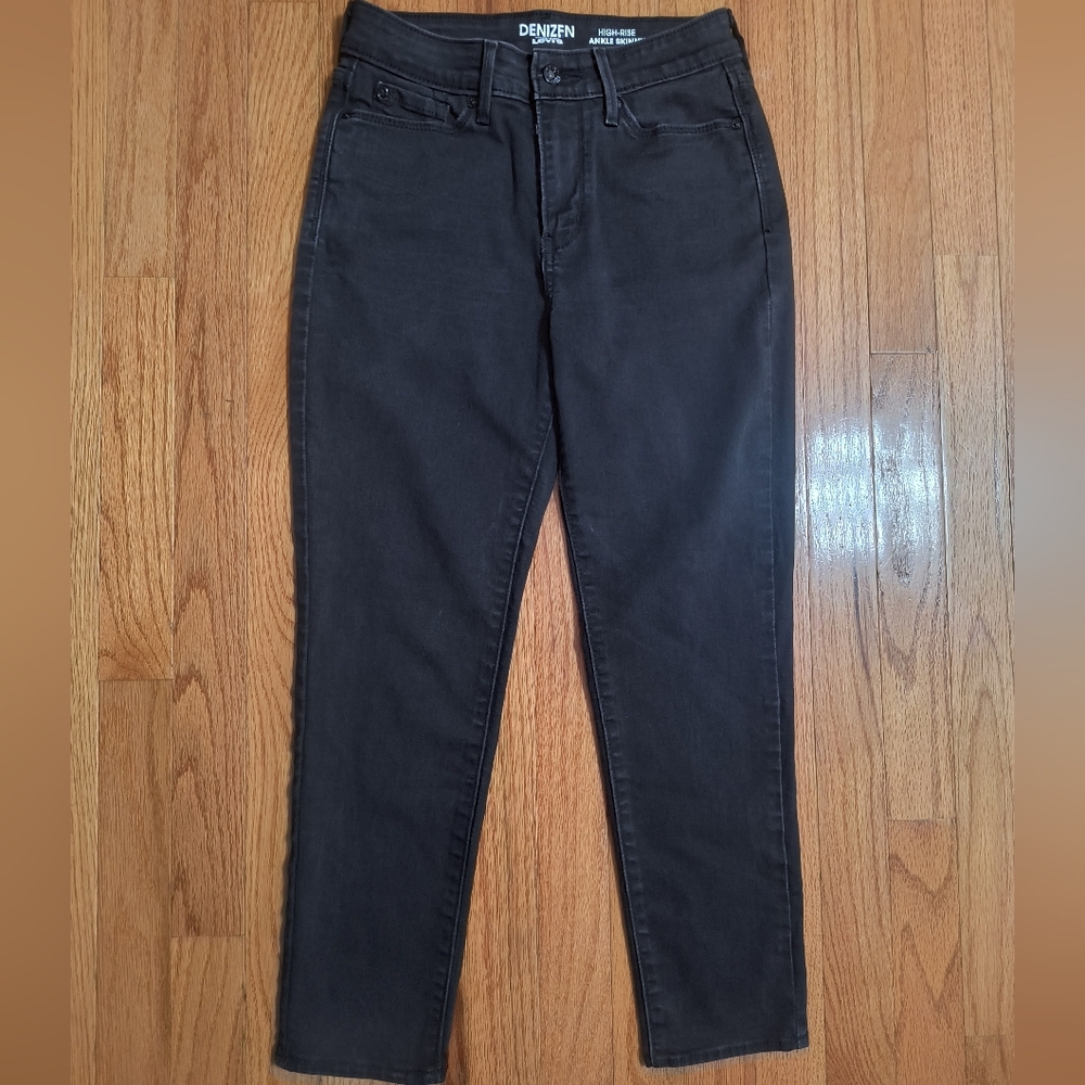 3/$10⭐ Denizen From Levi's, High-rise Ankle Skinny Black Jeans, Women's 2 Short
